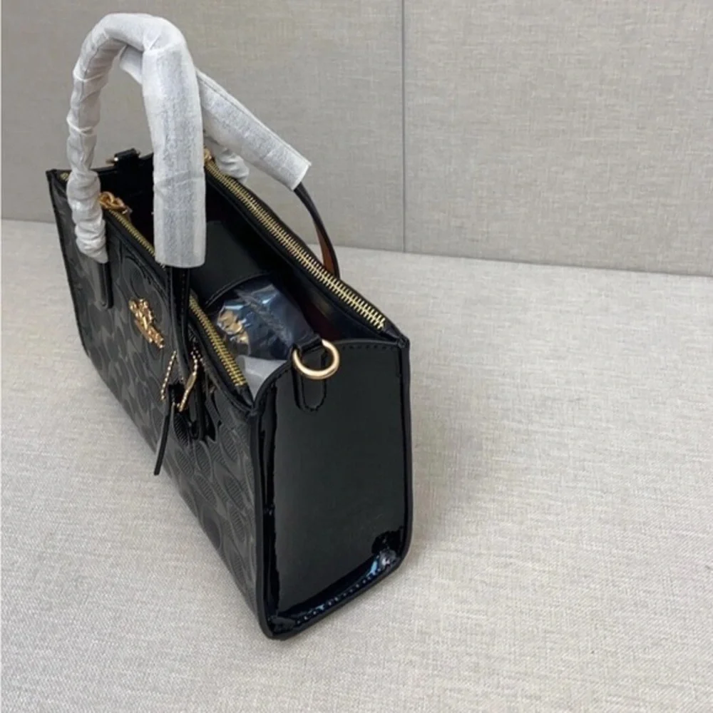 Coach Black Patent Leather Satchel
